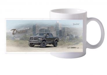 Keramiktasse mit Motiv von Pickup KTaPu2020-26